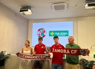 El Zamora CF presenta a Juanje y Álex Hidalgo como nuevos refuerzos en el centro del campo