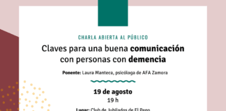 El Pego acogerá una charla para aprender a comunicarse mejor con las personas con demencia