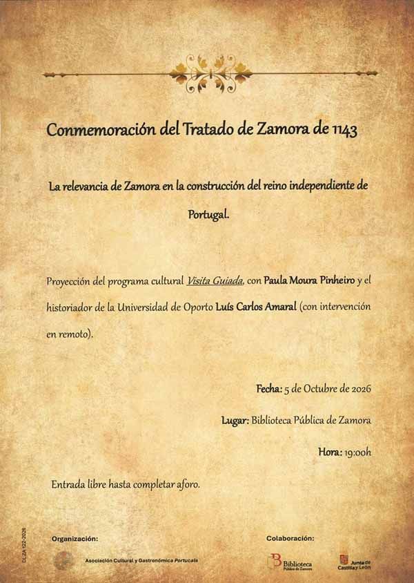 Cartel Tratado de Zamora