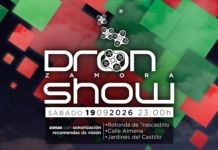 300 drones iluminarán esta noche el cielo de Zamora por Fromago
