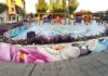 El mural «Raíces y brotes» culmina la transformación de la plaza de Canteras del Raposo en el barrio de Pinilla
