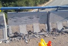 Investigan a un conductor que huyó tras dejar varios bloques de hormigón de más de 500 kilos a punto de caer sobre una carretera de Zamora