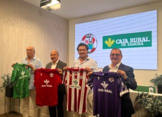 El Zamora CF renueva su patrocinio con Caja Rural y alcanzan los 34 años juntos