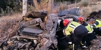 Grave accidente de tráfico en la A-52
