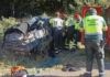 Cuatro heridos en un accidente entre una furgoneta y un turismo en la A-52