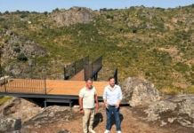 Mirador de vértigo sobre los Arribes en Villardiegua de la Ribera