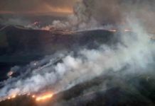 Un incendio forestal moviliza a once medios de extinción en Robledo de Sanabria