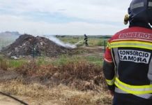 Los servicios de extinción trabajan en otro fuego en Figueruela de Sayago