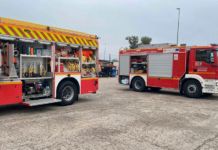 Un incendio en una planta de tratamiento de residuos de Roales moviliza a un amplio operativo de emergencias