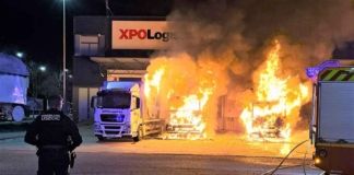 Detienen a dos personas por el incendio intencionado de ocho camiones en el mes de marzo en Benavente