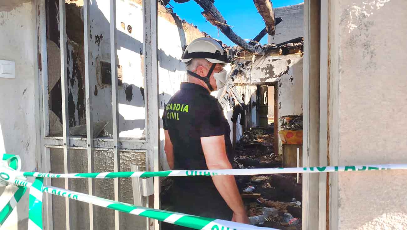 guardia civil investigacion incendio moraleja uno