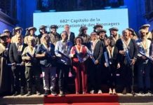 La Guilde Internationale des Fromagers entroniza a once nuevos cofrades en Zamora durante la feria FROMAGO