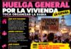 CCOO, UGT y el Sindicato de Inquilinas fijan para el 11 de noviembre la huelga general de 24 horas por la vivienda y los salarios