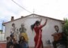 Finalizado el segundo mural artístico de Rabiche, dedicado al flamenco y la convivencia comunitaria