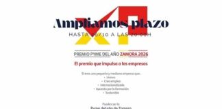 La Cámara de Comercio de Zamora amplía el plazo del Premio Pyme del Año 2026 hasta el 26 de octubre