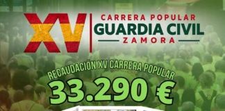 Récord histórico de recaudación y participación en la XV Carrera Popular de la Guardia Civil de Zamora