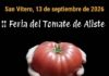 San Vitero acoge la II Feria del Tomate de Aliste y la I Feria Hortícola y de Productos de Nuestra Tierra el 13 de septiembre