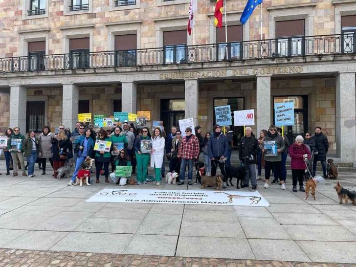 veterinarios protesta